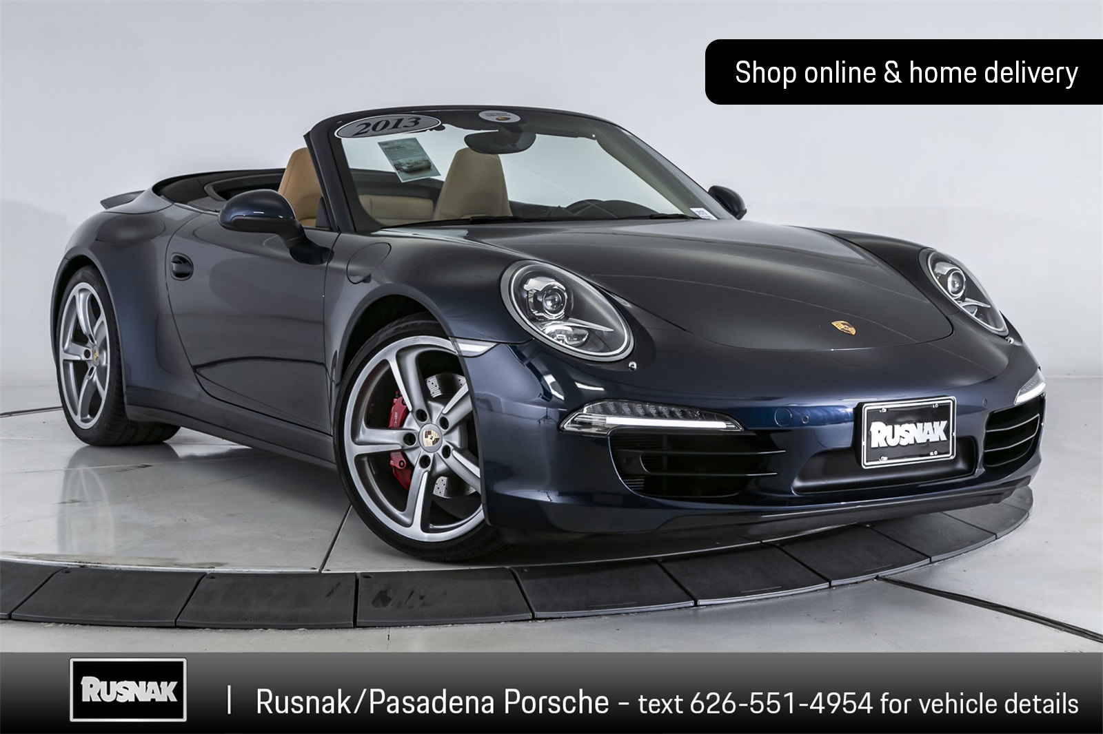 Certified Pre-Owned 2013 Porsche 911 Carrera 4S Cabriolet 2D Cabriolet ...